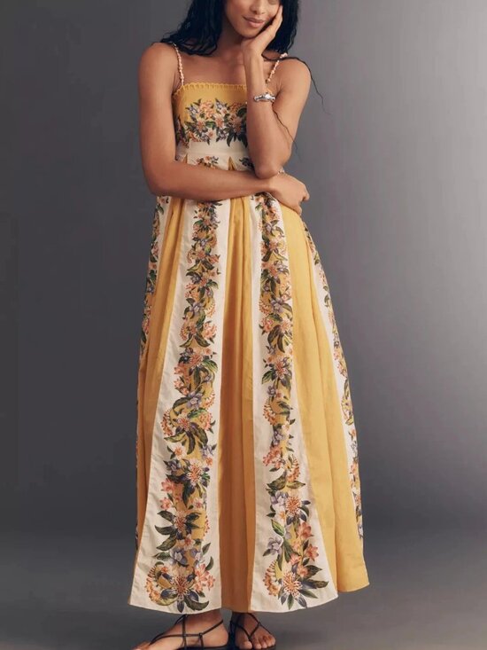 FARM Rio Dresses & Skirts - New Farm Rio Sand Hilo Sleeveless A-Line Maxi Dress by Anthropologie
